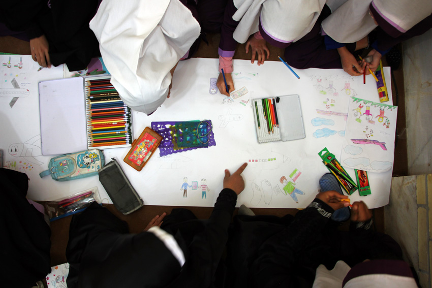 حضور پرشور اعضای کودک کتابخانه‌های عمومی یزد در طرح 20 آفرین