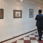 نمایشگاه آثار سیاه مشق استاد رضا زدوار در یزد
